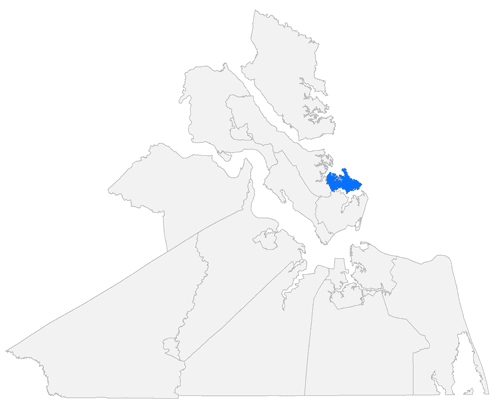 Map Showing the Location of Poquoson