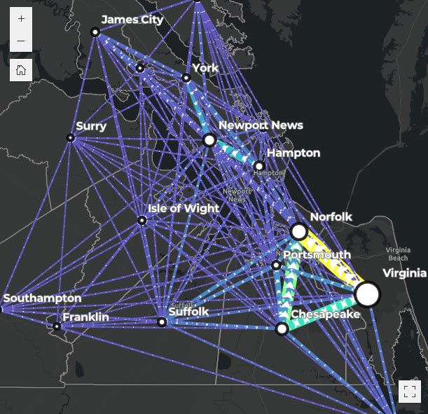 MOTM Aug 25 Journye to Work Map