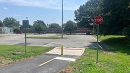Aerial Image of the Bart Street / South Street Multi-Use Path With Westhave Elementaryconnection