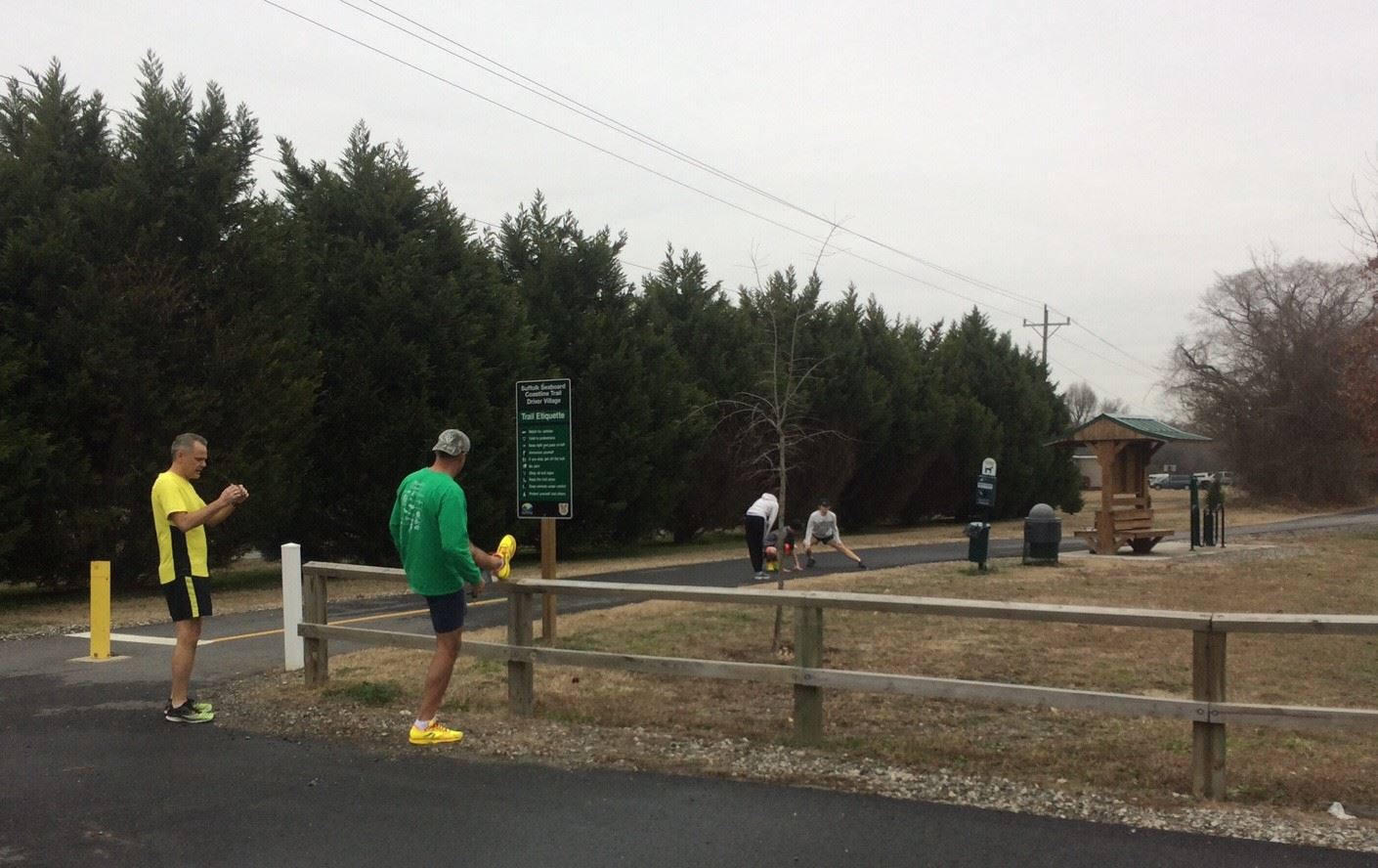 People Using the Seaboard Coastline Trail