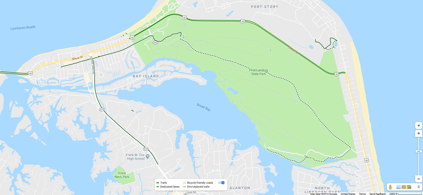 CapeHenryTrailGoogleMap