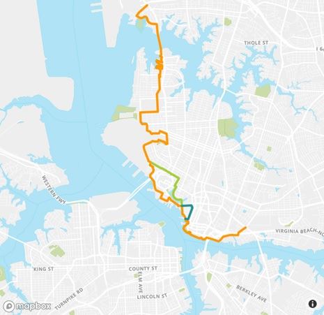 Elizabeth River Trail map