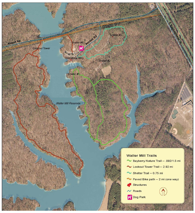 Hiking Trails at Waller Mill Park